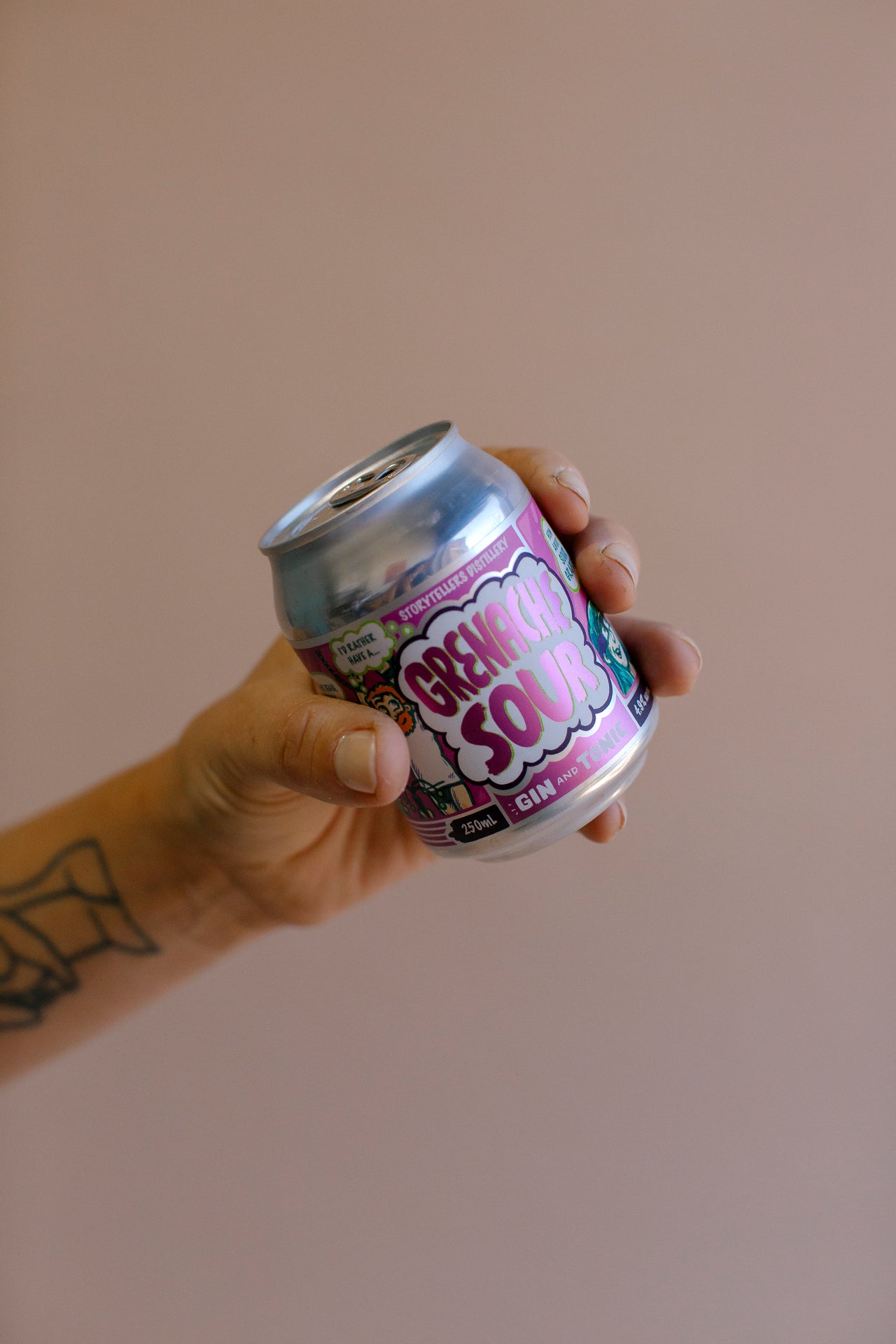 Grenache Sour Gin and Tonic Cans